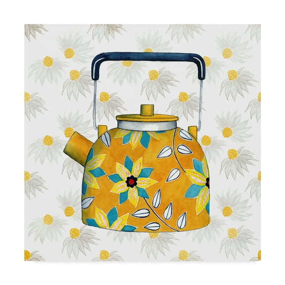Trademark Fine Art 'Sweet Teapot III' Canvas Art by Grace Popp