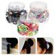 thumbnail image 2 of Mini Elastic Hair Ties Girls Multicolor Soft Ponytail Holders 450Pcs, 2 of 4