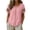 Pink -CJ44, variant on Blouses for Women 2026 Eyelet Hollow Out Crochet Embroidered Short Sleeve Crewneck Shirts Tops Dressy Purple S