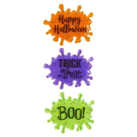 Halloween Slime Sayings Layon Cake Decoration (3 pieces)