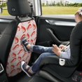 thumbnail image 5 of Shrimp No.9081 Car Back Seat Protector Cover 2 Pack Kick Mats Back Seat Protector for Kids + Pocket Storage Organizer Universal Fit Car Seat Back Protectors, 5 of 5
