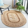 thumbnail image 2 of SAFAVIEH Natural Fiber Danica Geometric Area Rug, Natural, 5' x 7' Oval, 2 of 8