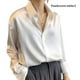 thumbnail image 5 of Camisa de manga larga para Mujer Sonducket color sólido moda de primavera trabajo en casa oficina escuela L, 5 of 6