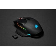 Corsair DARK CORE RGB PRO SE Wireless FPS/MOBA Gaming Mouse with SLIPSTREAM Technology, Black, Backlit RGB LED, 18000 DPI, Optical, Qi wireless charging certified