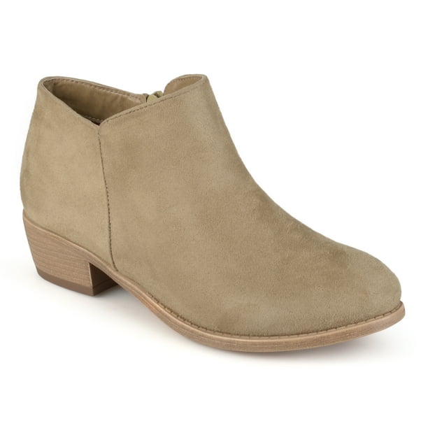 wide width heeled booties