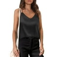 thumbnail image 4 of fatyb Womens Dressy Camisole Tops Spaghetti Strap V Neck Tank Tops Casual Soft Lightweight Cami Shirts, 4 of 5
