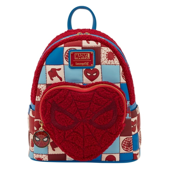 Mini Mochila Loungefly Marvel Spider-Man de Cuero Sintético