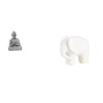 thumbnail image 1 of Estatua de mono, estatua de Buda mono, figura de , estatua de , figura en miniatura, material de arenisca y cerámica, adecuada para el, 1 of 8