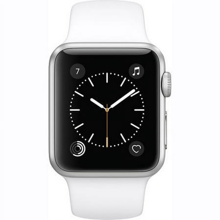 Restored Apple Watch Gen 2 Series 2 38mm Silver Aluminum - White Sport Band MNNW2LL/A (Refurbished)