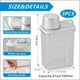 thumbnail image 2 of [3 Pack] Liquid Laundry Detergent Dispenser for Laundry Room Organization and Storage, 61oz Large Capacity Laundry Soap Containers with 12 Removable Labels, BPA Free & PET Plastic Clear, 2 of 8
