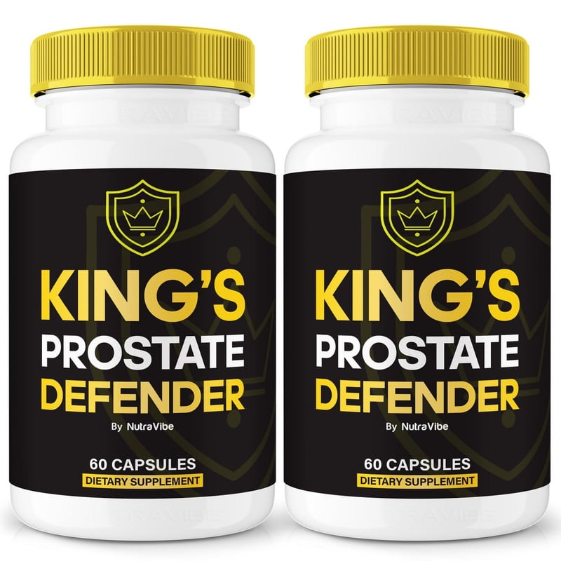 (2 Pack) Kings Prostate Defender - Official King's Pills For Prostate Heath, All Natural Formula To Support Control, Energy & Overall Well-Being, Review (120 Capsules)