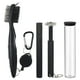 thumbnail image 1 of Kit de 3 cepillos limpiadores de palos de golf duraderos con ranuras de doble cara. Negro, 1 of 9
