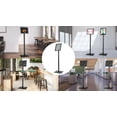 thumbnail image 4 of KFFKFF Pedestal Sign Holder 8.5 x 11 Inch Adjustable Poster Stand Metal Floor Standing Aluminum Front Loading Easy Open Poster Advertisement Sign Holder for Restaurant Cafe Hotel, 4 of 8