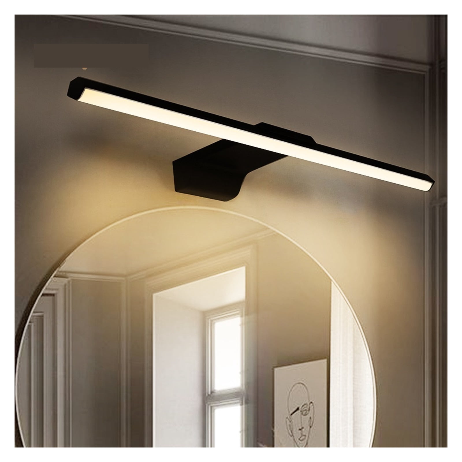 Modern Led Wall Light For Home Bathroom Lamps Vanity Lights Black White Dimmable Wall Sconce Lamp Indoor Wall Lighting Fixture ,Picture Lights for Wall