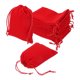 thumbnail image 1 of Uxcell 20 Pcs Bolsa de Terciopelo con Cierre de Cordón, 4 x 4.7 Pulgadas, Bolsas de Regalo de Terciopelo para Favor de Boda, Empaque de Joyas, Organización y Almacenamiento, Rojo, 1 of 7