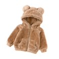 thumbnail image 1 of Sudaderas con capucha gruesas Zulema con bolsillos Marrón 120cm, 1 of 8