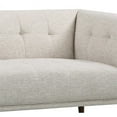 thumbnail image 5 of Allora Mid-Century Button-Tufted Linen Fabric Upholstered Loveseat in Beige, 5 of 6