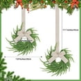 thumbnail image 2 of JEWLALO 8PC Small Christmas Norfolk Wreaths, 8" Mini Wreaths for Kitchen Cabinets with Bow Ribbon, Real Touch Norfolk Pine Decorative Hanging Greenery for Xmas Window Door Farmhouse Decor (Linen Bow), 2 of 10