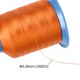 thumbnail image 3 of Uxcell 1968 Yards 150D/0.25mm Extra Strong Bonded Polyester Thread (Orange), 3 of 5