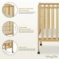 thumbnail image 4 of Dream On Me 3-in-1 Folding Portable Mini Crib, Natural, 4 of 7