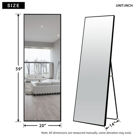 Neutype Full Length Mirror Floor, Full Height Mirror Dimensions