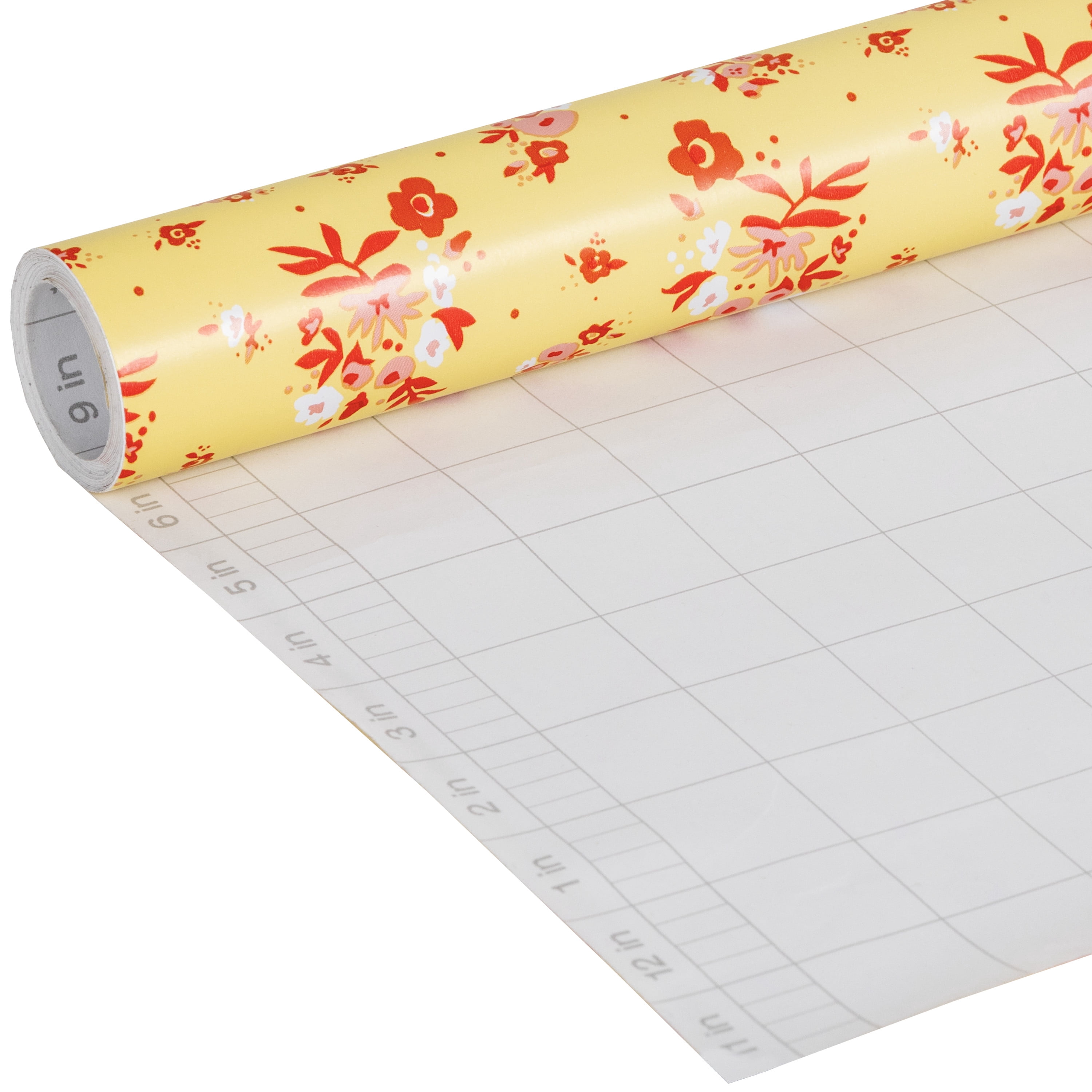 The Pioneer Woman Adhesive Laminate, Yellow Ditsy, 20 in. x 12 ft. Roll