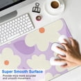 thumbnail image 4 of Decorative & Functional Groovy Flowers Green Gaming Mouse Pad - Large 31.5x11.8 inch with Non-Slip Base for Desk Gaming and Office - Ideal for Women, 4 of 7