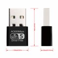 thumbnail image 3 of ¡Ahorra Ahora!, Tarjeta de red inalámbrica USB de 650 M, receptor Wifi de 5 G, tarjeta de red para uso doméstico en computadoras portátiles Akmoler, 3 of 9