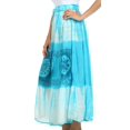 thumbnail image 4 of Sakkas Trinity Gypsy Boho Gauzy Skirt - Turquoise - One Size, 4 of 4