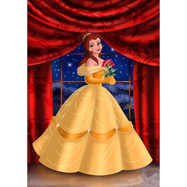 Princess Belle Full Diamond Painting Square Rhinestone para decoración (N259) Sywqhk Decoración hogareña