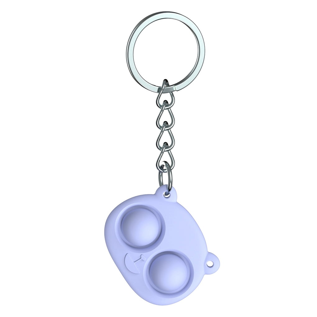 Porte-clés fidget pour clavier, jouet lumineux à 4 boutons, jouet sensoriel, testeur de vagues, bouton relaxant