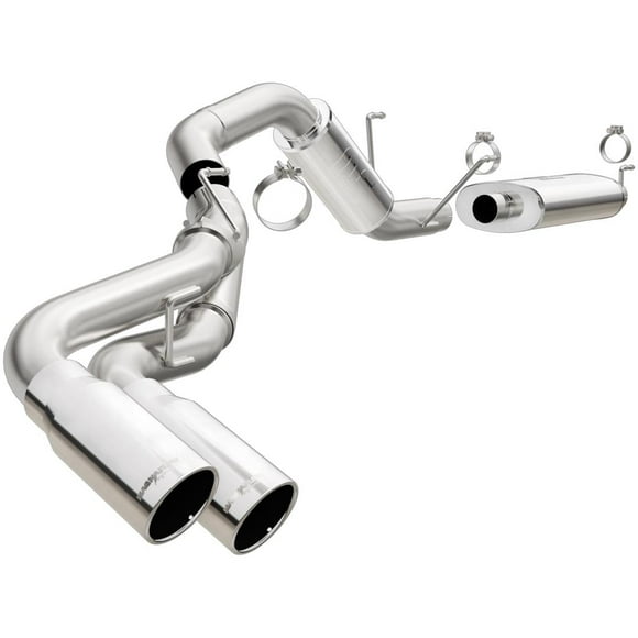 Magnaflow Performance Exhaust System Kit 15333 Performance Cat-Back System; Stainless Steel; With Muffler; 4 Inch Pipe Diameter; Single Exhaust With Dual Exit
