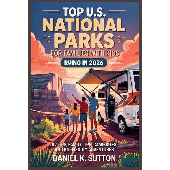 RV Camping and Road Trip Essentials Top U.S. National Parks for Families with Kids RVing in 2026: RV Tips, Family Tips, Campsites, and Kid-Friendly Adventur, (Paperback)