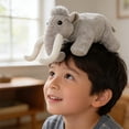 thumbnail image 6 of Woolly Mammoth Plush Toy - Realistic Stuffed Animal for Anxiety Relief & Sleep, Soft Educational Prehistoric Gift for Kids & Toddlers Gray, 6 of 8