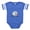 Royal Blue, variant on CafePress - Stork Baby Costa 2 - Cute Infant Baby Football Bodysuit