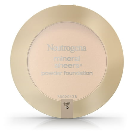 Neutrogena Mineral Sheers Compact Powder Foundation Spf 20, Classic Ivory 10, .34 Oz. - Walmart.com