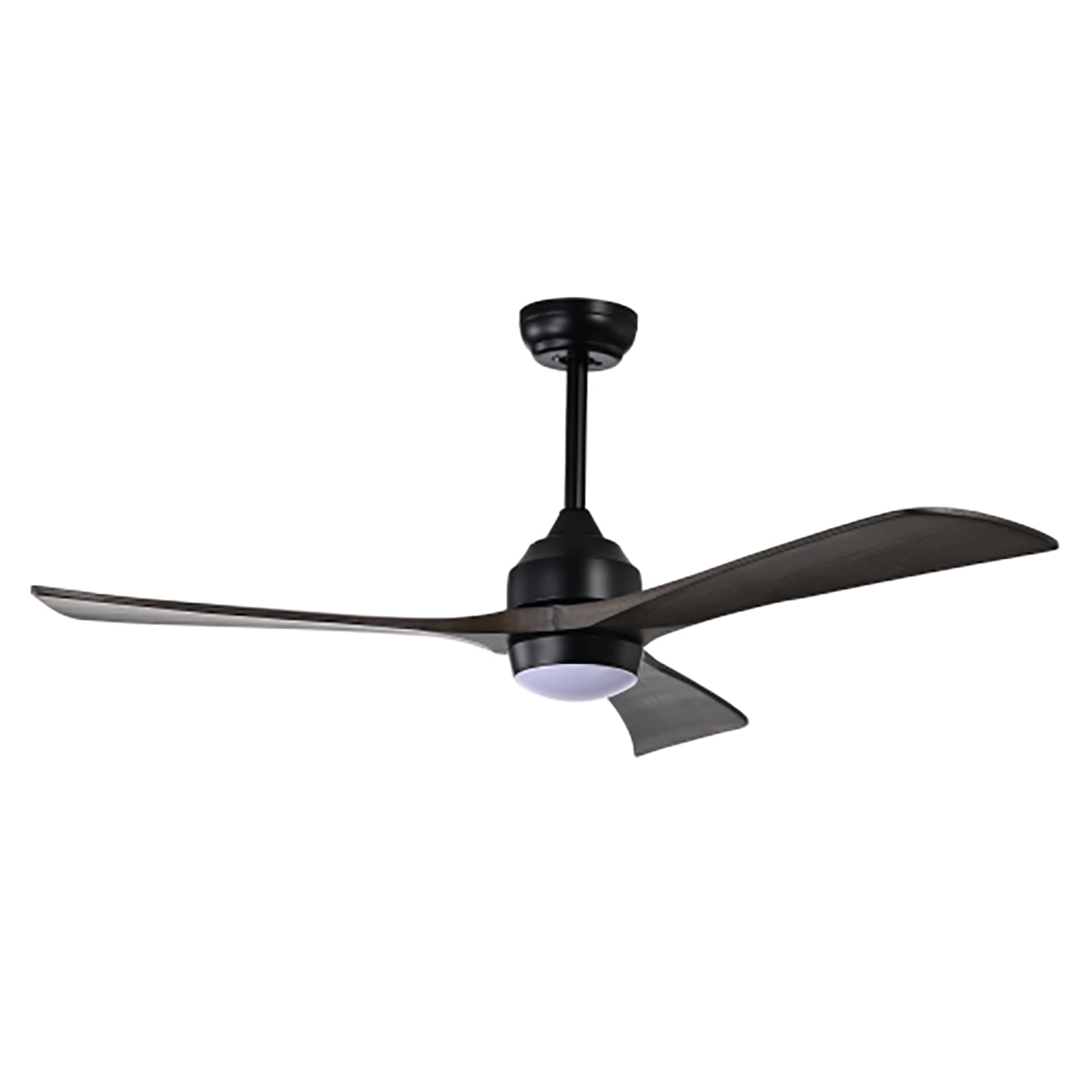 Spaco 52" Ceiling Fan, Indoor/Outdoor Ceiling Fans with Lights and Remote, Quiet DC Motor 3 Blade Ceiling Fans 6 Speed Levels for Bedroom Living Room Patio, Black