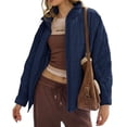 thumbnail image 2 of Women's Oversized Lightweight Down Coat Long Sleeve Zip Packable Short Puffer Jackets, 2 of 6