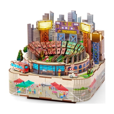 Arkitec 177-Piece Football Stadium Miniscape 3D Build Wooden Puzzle