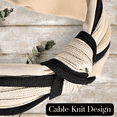 thumbnail image 2 of Prince Hair Company Women's Twisted Knot Cable Knit Minimalist Headband - Sand, 2 of 7