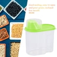 thumbnail image 2 of 2\.5L Plastic Food Storage Box Airtight Container With Pour Lids Kitchen Cereals Storage Bottles Rice Beans Jar Dried Grains Tank Green 1.9L, 2 of 9