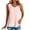 Pink, variant on Turilly Women's Summer Casual Solid Color Round Neck Sleeveness Tops Loose Blouses Hot Pink M