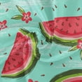 thumbnail image 2 of Coolnut Watermelon Round Tablecloth with Zipper Umbrella Hole, Waterproof Washable Polyester Fabric Table Cover for Outdoor Patio Garden Party, 60", 2 of 7