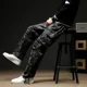 thumbnail image 5 of Pantalones de camuflaje para hombre, estilo coreano, informales, de algodón, de diseñador, holgados, de carga, ropa técnica barata, moda urbana, emo, 5 of 5