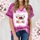 thumbnail image 2 of Top de manga corta con estampado de degradado Sexy de verano para mujer con cuello en V y estampado de día regular para mujer OAVQHLG3B Store lin121212, 2 of 5
