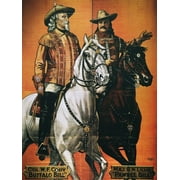 Buffalo Bill: Poster, 1910. /Nbuffalo Bill Cody And Gordon William Lillie, Known As Pawnee Bill, In The Year After They Merged Their Individual Wild West Shows. Poster Print by Granger Collection