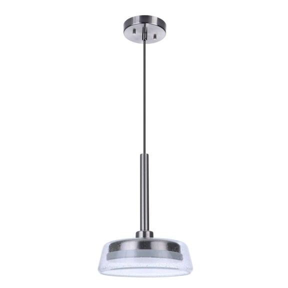 55191-BNK-LED Craftmade Lighting Centric - 10 Inch 10W LED Pendant-Brushed Polished Nickel Finish -Traditional Installation