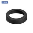 thumbnail image 3 of Uxcell 4pcs Protective Silicone Bottle Boot/Sleeve, Non slip Bottom Cover Cap for Water Bottle Black 75mm, 3 of 5