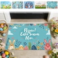 thumbnail image 7 of SLYNSHome Happy Easter Door Mat Decorative Bunny Welcome Doormat for Indoor Outdoor,Spring Floor Mat Non-Slip for Porch Entrance, 7 of 7