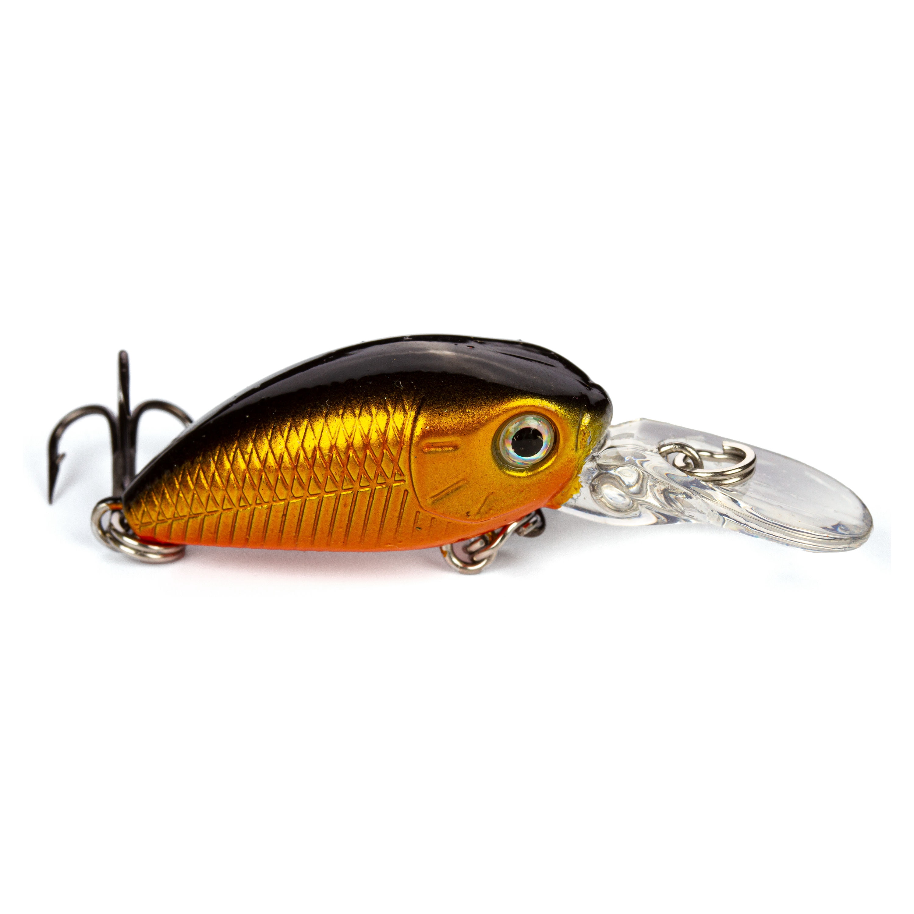 Ozark Trail Freshwater Mini Crankbait Fishing Lure, Gold/Black, 1/11 oz